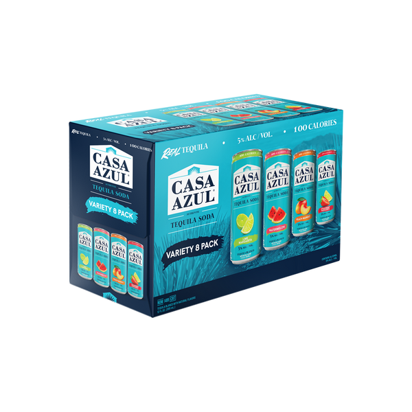 Variety Pack Tequila Soda, 8-Pack - Casa Azul Tequila Soda